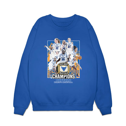Buffalo - NCAA Women's Basketball : - Champion Ring Team Collage Premium Crewneck Sweatshirt-0