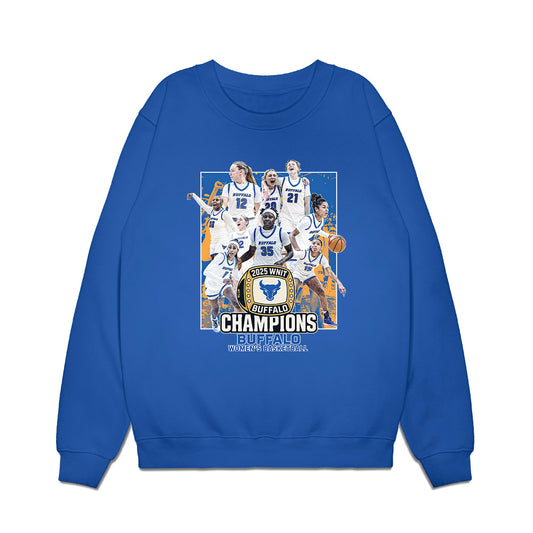 Buffalo - NCAA Women's Basketball : - Champion Ring Team Collage Premium Crewneck Sweatshirt-0