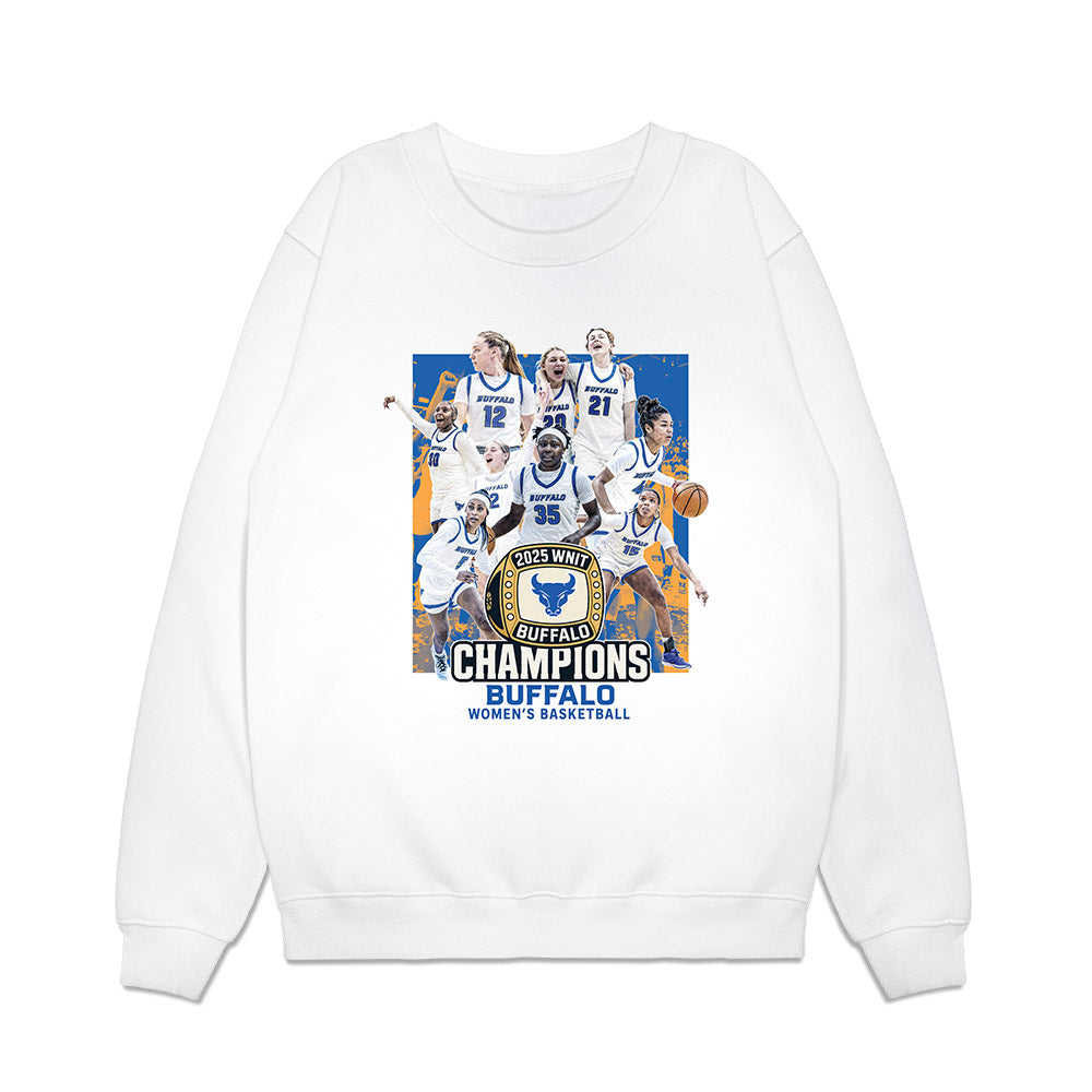 Buffalo - NCAA Women's Basketball : - Champion Ring Team Collage Premium Crewneck Sweatshirt-0