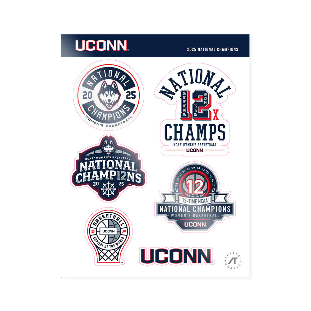 UConn - NCAA Women's Basketball : - Sticker Sheet-0