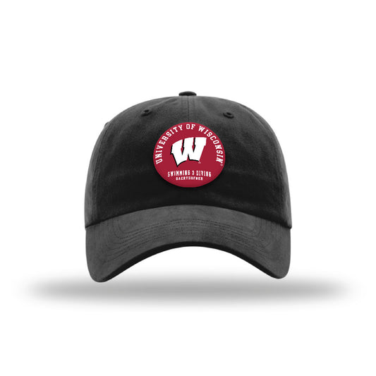 Wisconsin - NCAA Men's Swimming & Diving : Drew Gaerthofner - Suede Garment Washed Twill-0
