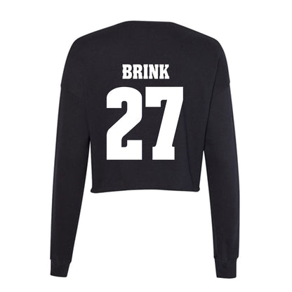 Wisconsin - NCAA Men's Ice Hockey : Finn Brink - Classic Shersey Women's Cropped Crew Fleece-1