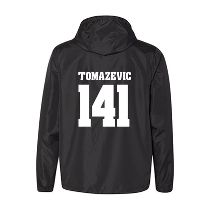 Wisconsin - NCAA Wrestling : Peter Tomazevic - Classic Shersey Windbreaker-1