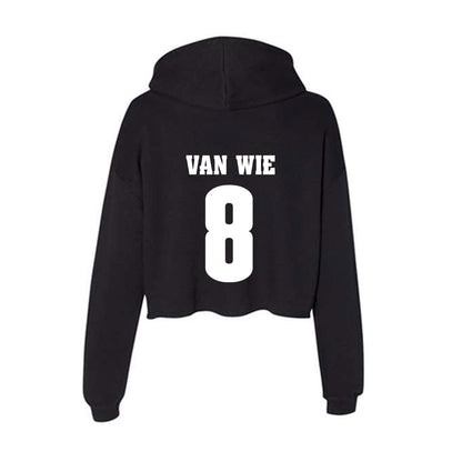 Wisconsin - NCAA Women's Volleyball : Morgan Van Wie - Classic Shersey Women's Crop Fleece Hoodie-1