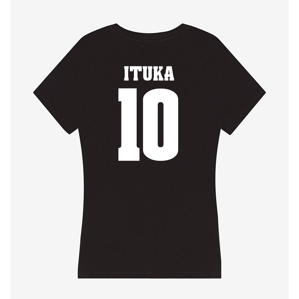 Wisconsin - NCAA Football : Gideon Ituka - Classic Shersey Women's V-Neck T-Shirt-1