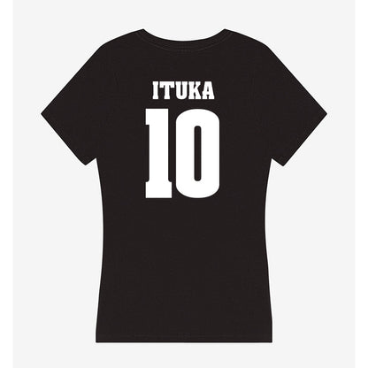 Wisconsin - NCAA Football : Gideon Ituka - Classic Shersey Women's V-Neck T-Shirt-1