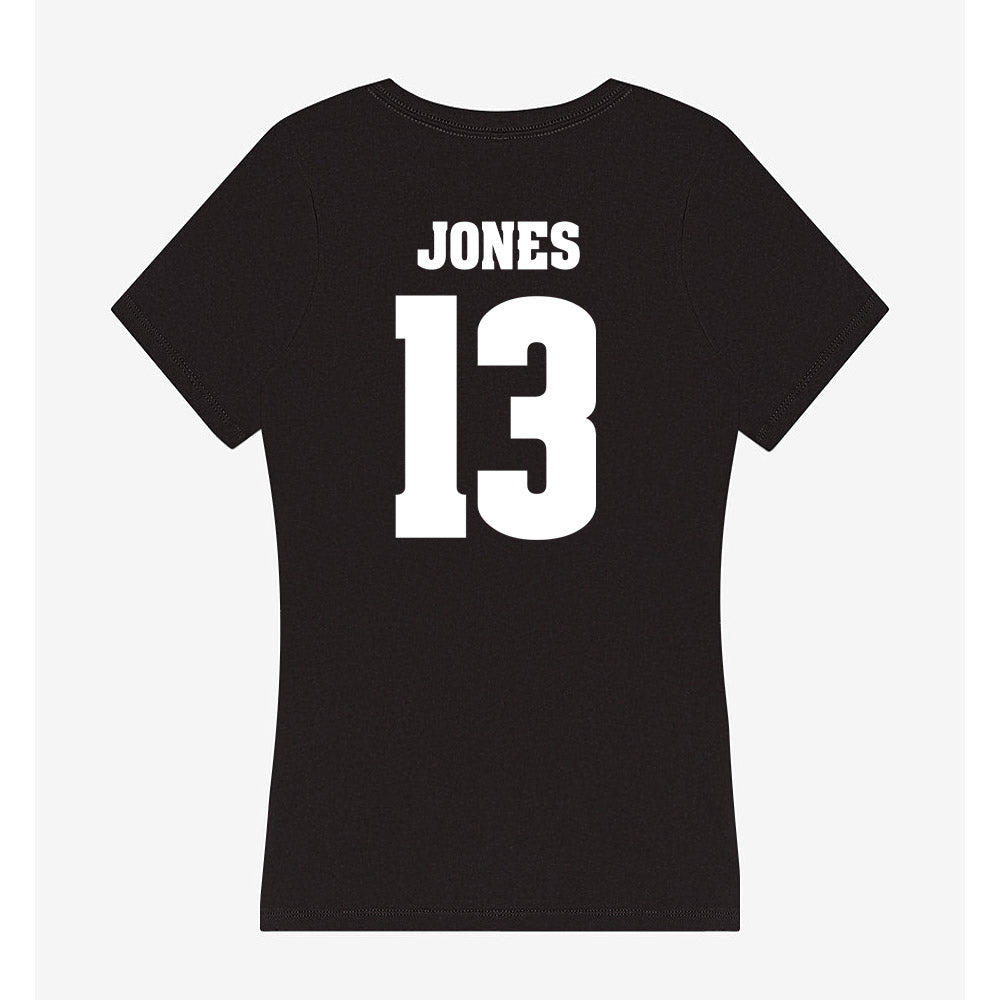 Wisconsin - NCAA Men's Basketball : Hayden Jones - Classic Shersey Women's V-Neck T-Shirt-1