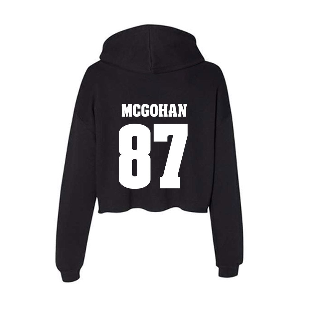 Wisconsin - NCAA Football : Jackson McGohan - Classic Shersey Women's Crop Fleece Hoodie-1