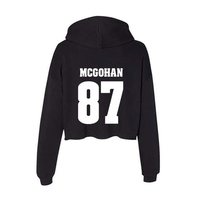 Wisconsin - NCAA Football : Jackson McGohan - Classic Shersey Women's Crop Fleece Hoodie-1