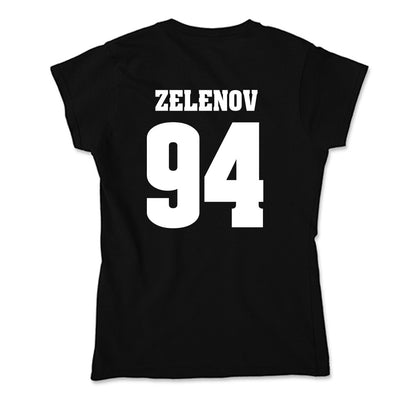 Wisconsin - NCAA Men's Ice Hockey : Vasily Zelenov - Classic Shersey Soft Style Women’s T-Shirt-1