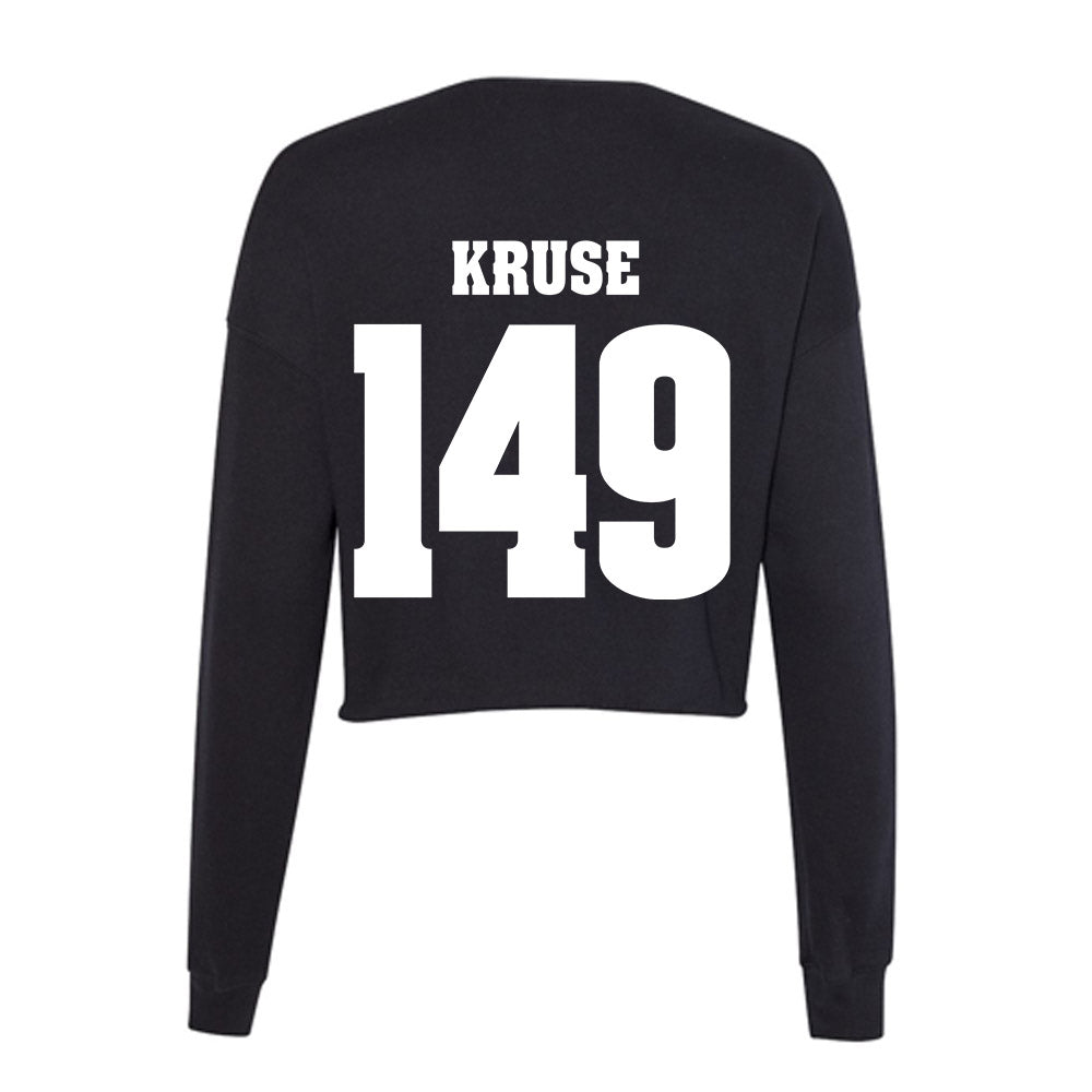 Wisconsin - NCAA Wrestling : Simon Kruse - Classic Shersey Women's Cropped Crew Fleece-1