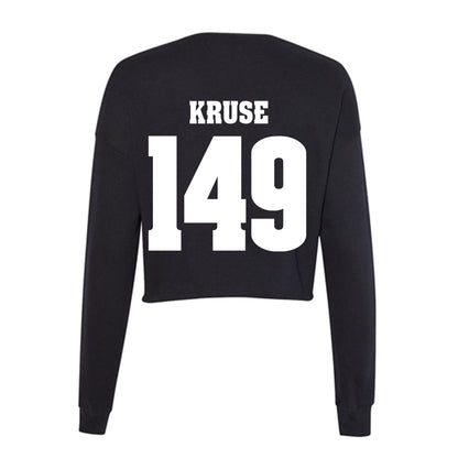 Wisconsin - NCAA Wrestling : Simon Kruse - Classic Shersey Women's Cropped Crew Fleece-1