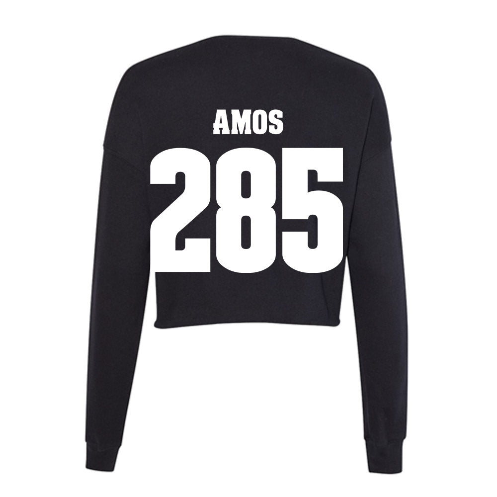 Wisconsin - NCAA Wrestling : Braxton Amos - Classic Shersey Women's Cropped Crew Fleece-1