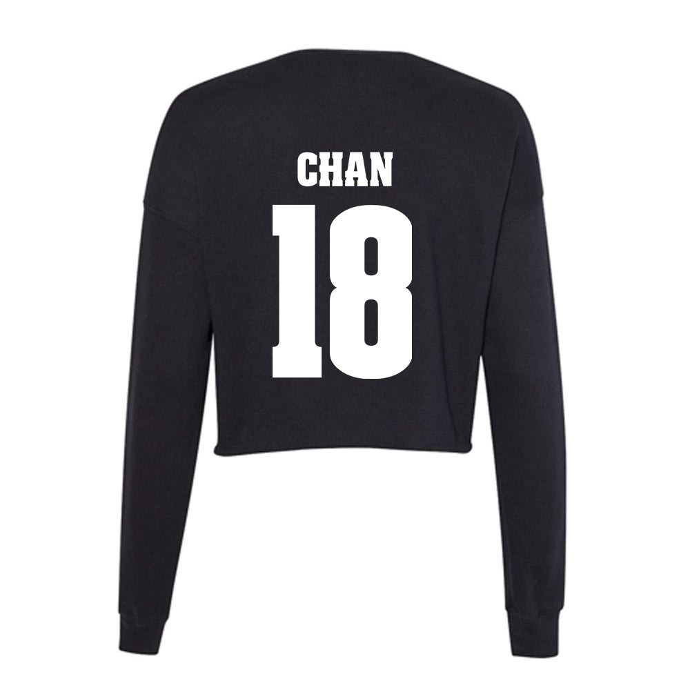 Wisconsin - NCAA Women's Volleyball : Maile Chan - Classic Shersey Women's Cropped Crew Fleece-1