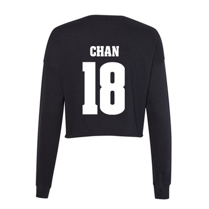 Wisconsin - NCAA Women's Volleyball : Maile Chan - Classic Shersey Women's Cropped Crew Fleece-1