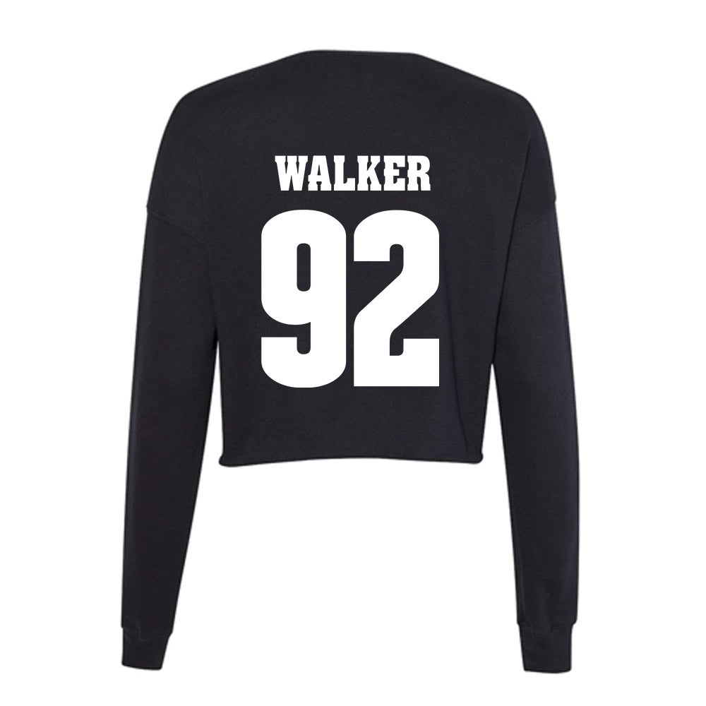 Wisconsin - NCAA Football : Corey Walker - Classic Shersey Women's Cropped Crew Fleece-1