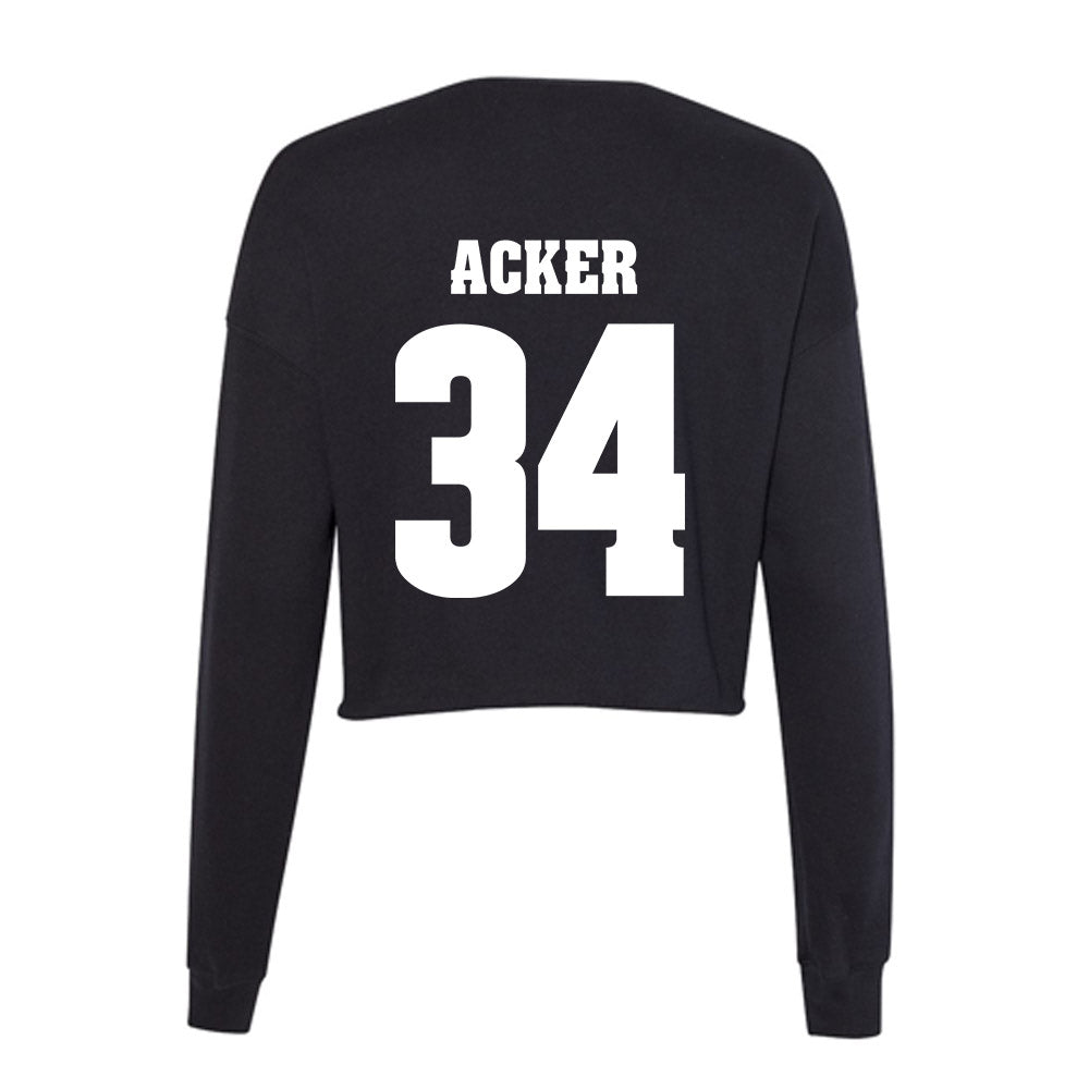 Wisconsin - NCAA Football : Jackson Acker - Classic Shersey Women's Cropped Crew Fleece-1