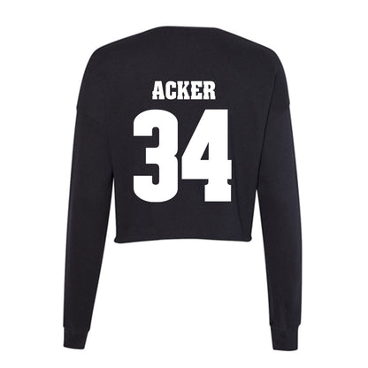 Wisconsin - NCAA Football : Jackson Acker - Classic Shersey Women's Cropped Crew Fleece-1