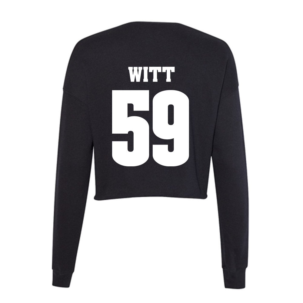 Wisconsin - NCAA Football : Aaron Witt - Classic Shersey Women's Cropped Crew Fleece-1