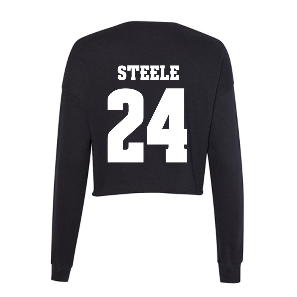 Wisconsin - NCAA Women's Basketball : Laci Steele - Classic Shersey Women's Cropped Crew Fleece-1