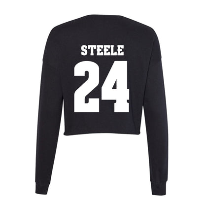 Wisconsin - NCAA Women's Basketball : Laci Steele - Classic Shersey Women's Cropped Crew Fleece-1