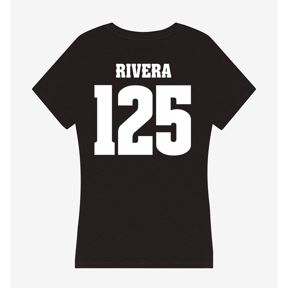 Wisconsin - NCAA Wrestling : Nicolar Rivera - Classic Shersey Women's V-Neck T-Shirt-1