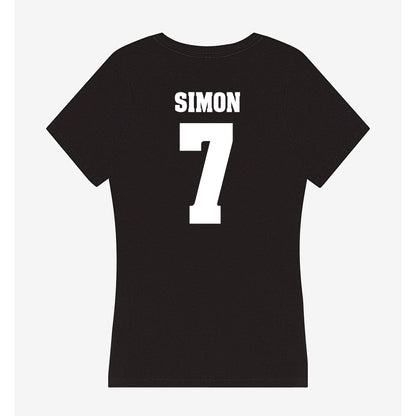 Wisconsin - NCAA Women's Volleyball : Kristen Simon - Classic Shersey Women's V-Neck T-Shirt-1