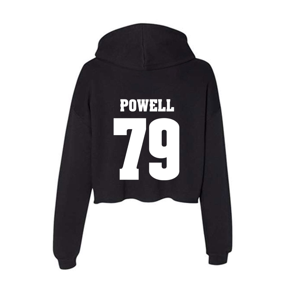 Wisconsin - NCAA Football : Logan Powell - Classic Shersey Women's Crop Fleece Hoodie-1