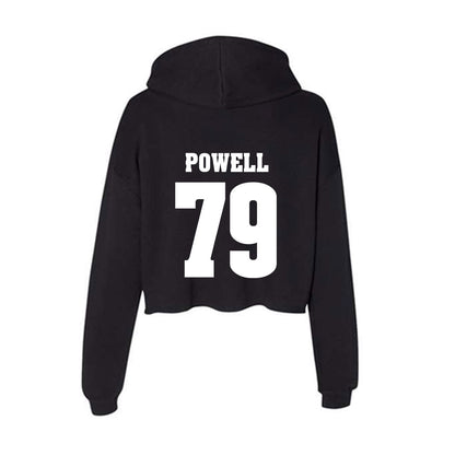 Wisconsin - NCAA Football : Logan Powell - Classic Shersey Women's Crop Fleece Hoodie-1