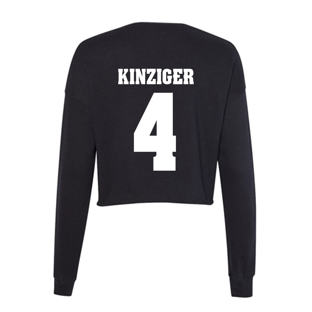 Wisconsin - NCAA Men's Basketball : Zach Kinziger - Classic Shersey Women's Cropped Crew Fleece-1