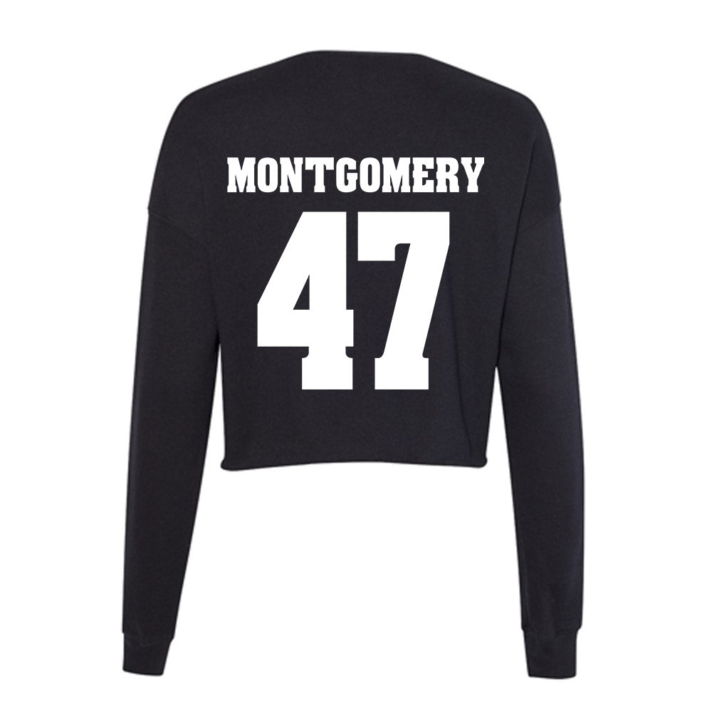 Wisconsin - NCAA Men's Ice Hockey : Blake Montgomery - Classic Shersey Women's Cropped Crew Fleece-1