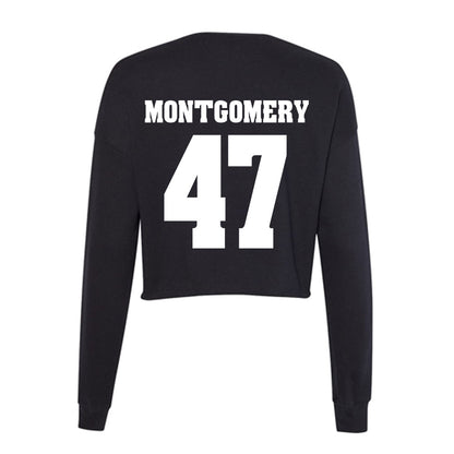 Wisconsin - NCAA Men's Ice Hockey : Blake Montgomery - Classic Shersey Women's Cropped Crew Fleece-1