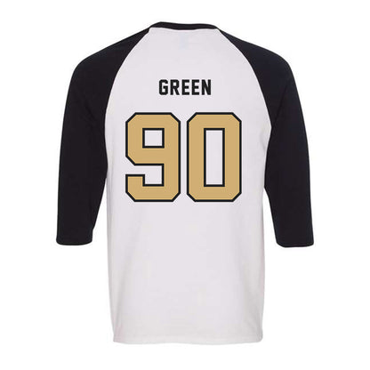 Vanderbilt - NCAA Baseball : Miller Green - Raglan Quarter Sleeve T-Shirt-1