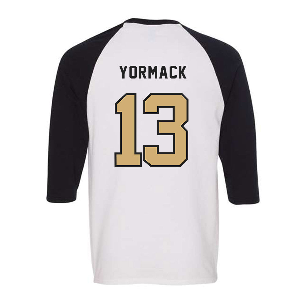 Vanderbilt - NCAA Baseball : Derek Yormack - Raglan Quarter Sleeve T-Shirt-1