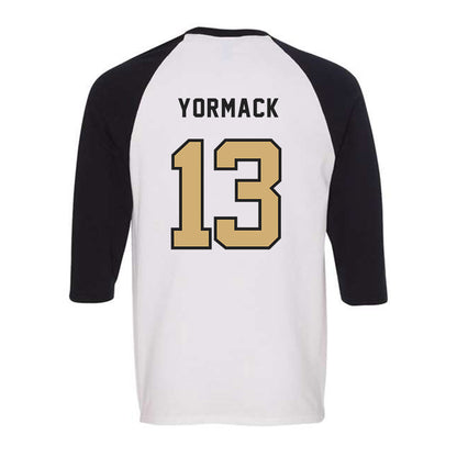 Vanderbilt - NCAA Baseball : Derek Yormack - Raglan Quarter Sleeve T-Shirt-1