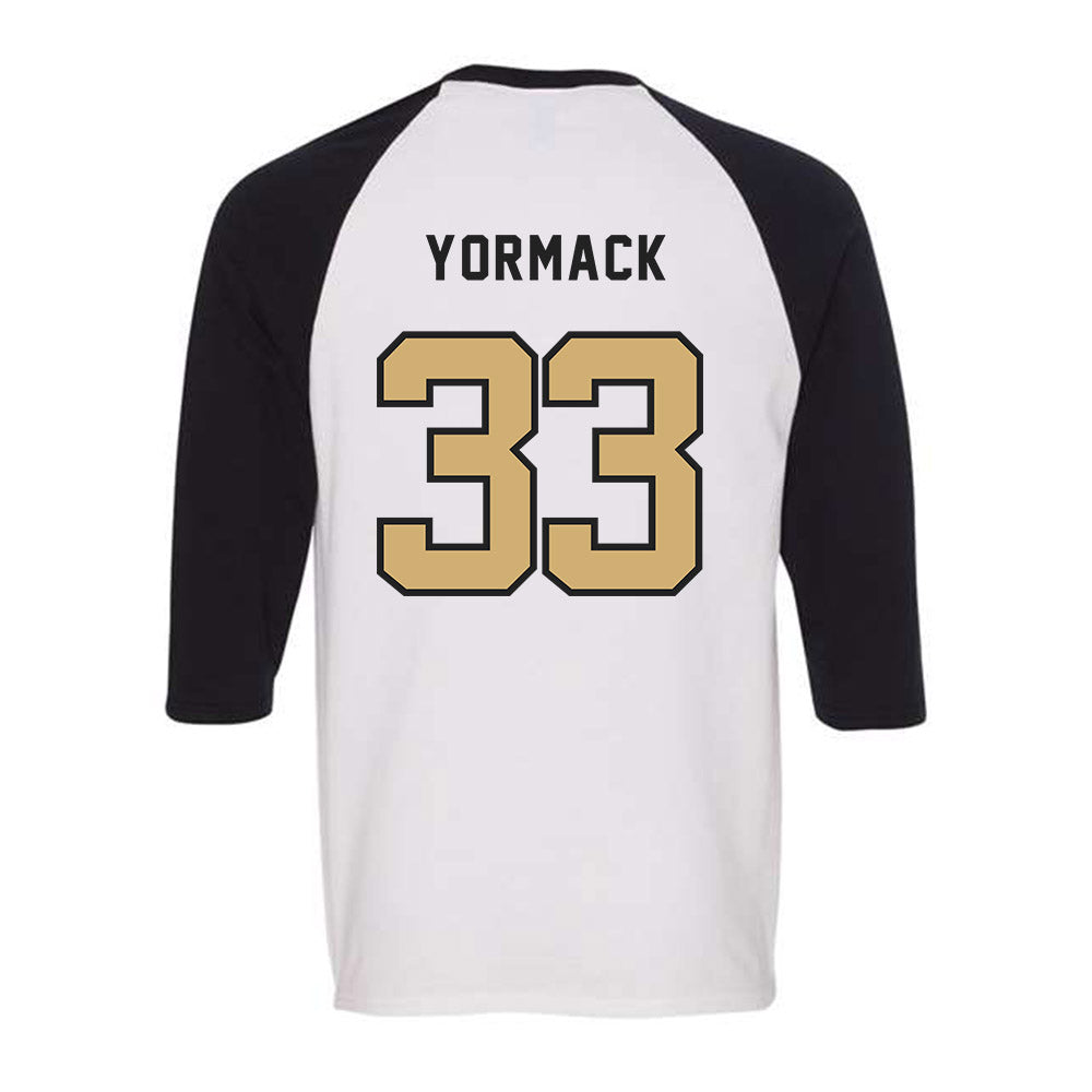Vanderbilt - NCAA Baseball : Ryan Yormack - Raglan Quarter Sleeve T-Shirt-1