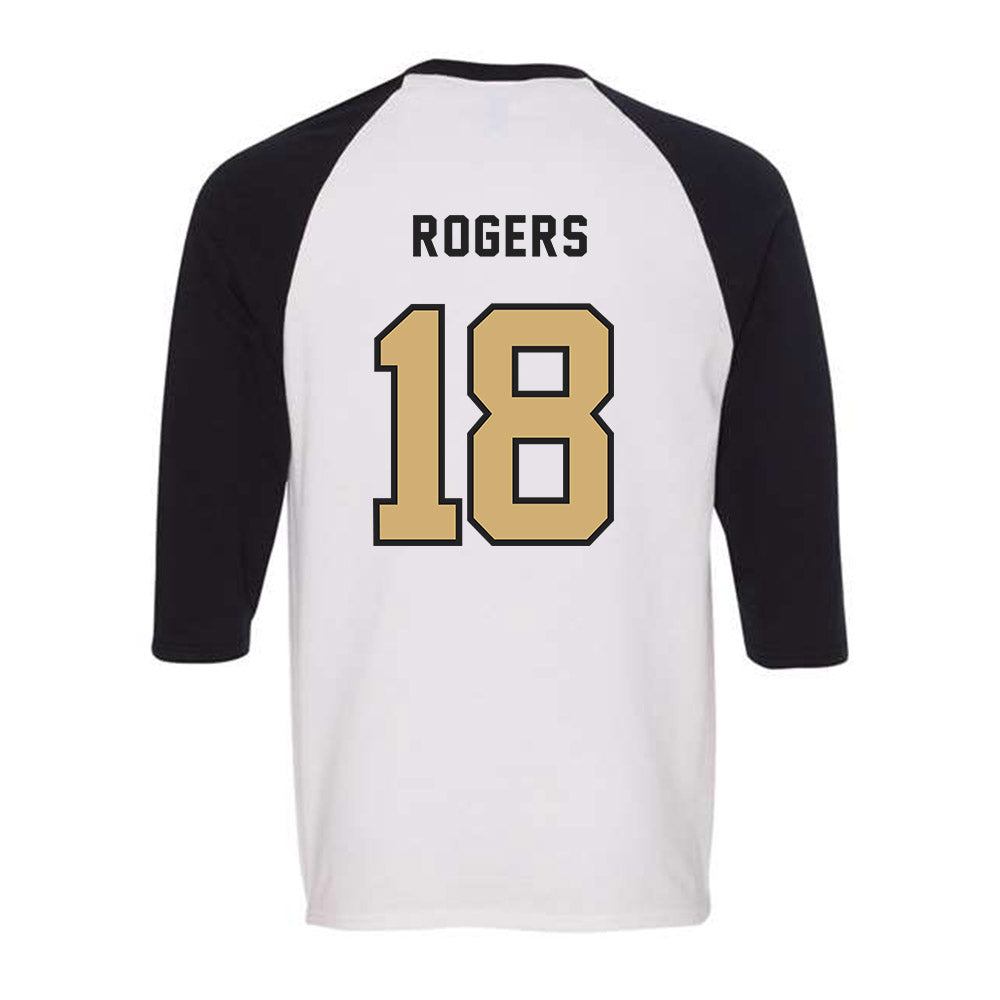 Vanderbilt - NCAA Baseball : John Rogers - Raglan Quarter Sleeve T-Shirt-1