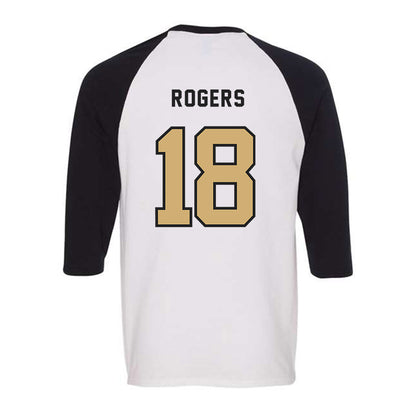 Vanderbilt - NCAA Baseball : John Rogers - Raglan Quarter Sleeve T-Shirt-1