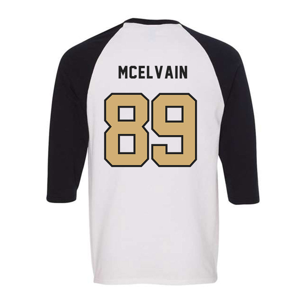 Vanderbilt - NCAA Baseball : Ethan McElvain - Raglan Quarter Sleeve T-Shirt-1