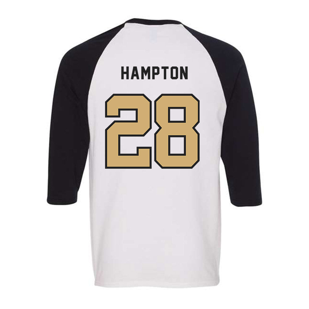 Vanderbilt - NCAA Baseball : Will Hampton - Raglan Quarter Sleeve T-Shirt-1