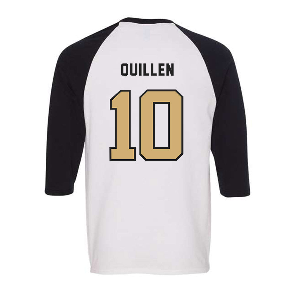 Vanderbilt - NCAA Baseball : Carson Quillen - Raglan Quarter Sleeve T-Shirt-1