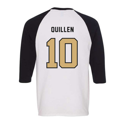 Vanderbilt - NCAA Baseball : Carson Quillen - Raglan Quarter Sleeve T-Shirt-1