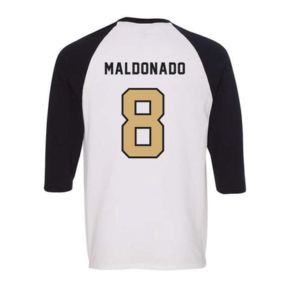 Vanderbilt - NCAA Baseball : Chris Maldonado - Raglan Quarter Sleeve T-Shirt-1