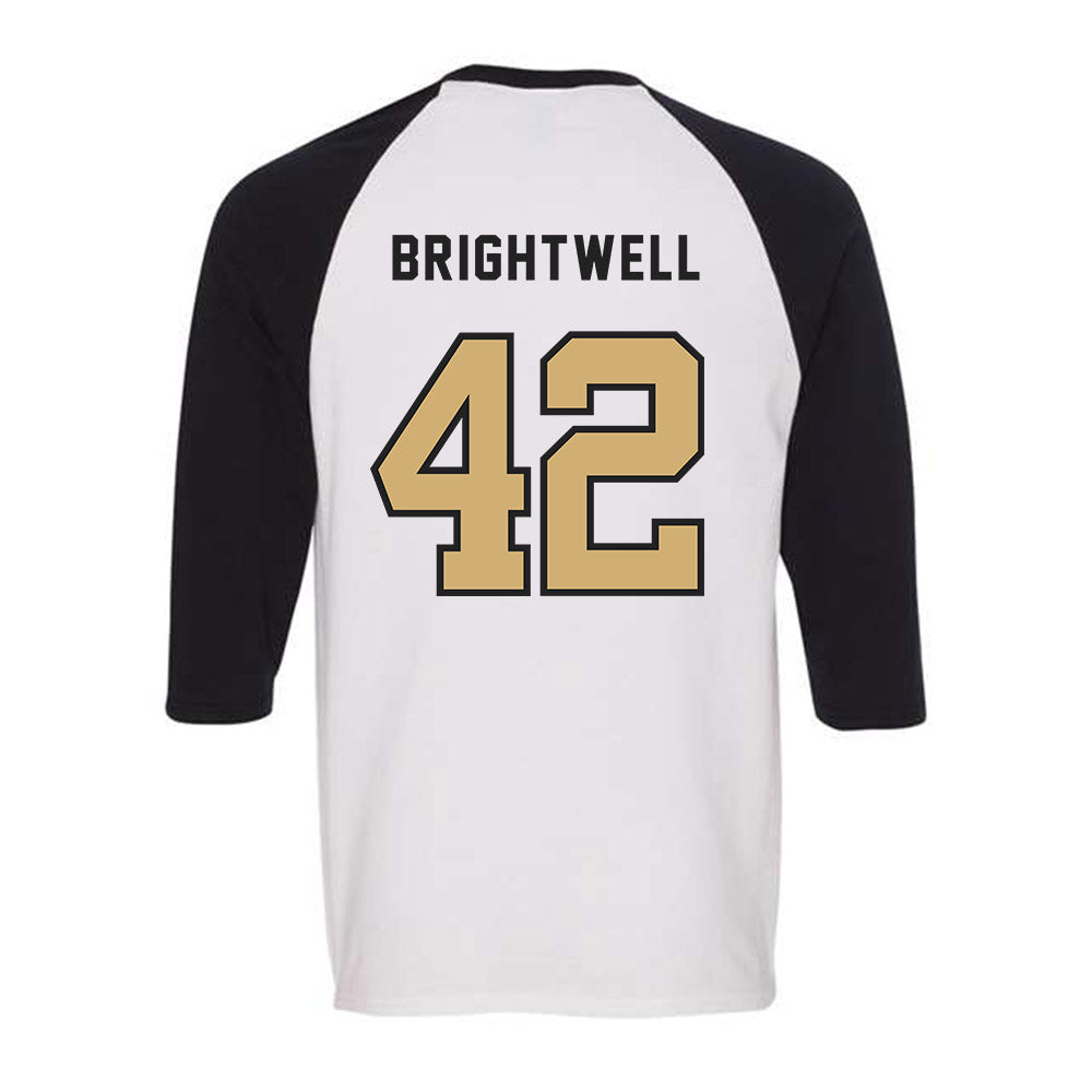 Vanderbilt - NCAA Baseball : Collin Brightwell - Raglan Quarter Sleeve T-Shirt-1