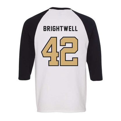 Vanderbilt - NCAA Baseball : Collin Brightwell - Raglan Quarter Sleeve T-Shirt-1