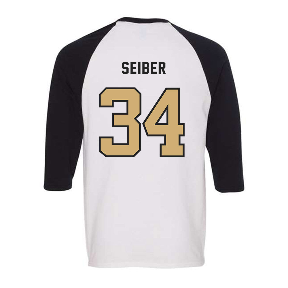 Vanderbilt - NCAA Baseball : Brennan Seiber - Raglan Quarter Sleeve T-Shirt-1