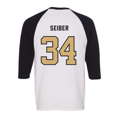 Vanderbilt - NCAA Baseball : Brennan Seiber - Raglan Quarter Sleeve T-Shirt-1