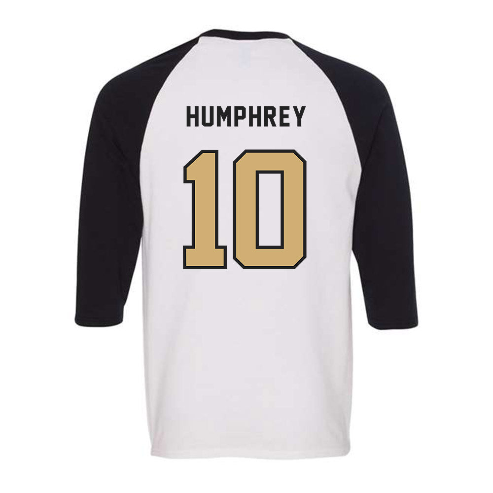 Vanderbilt - NCAA Baseball : Jacob Humphrey - Raglan Quarter Sleeve T-Shirt-1