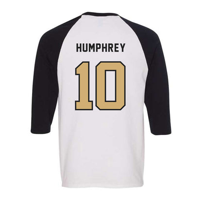Vanderbilt - NCAA Baseball : Jacob Humphrey - Raglan Quarter Sleeve T-Shirt-1