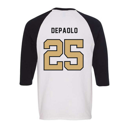 Vanderbilt - NCAA Baseball : AJ DePaolo - Raglan Quarter Sleeve T-Shirt-1